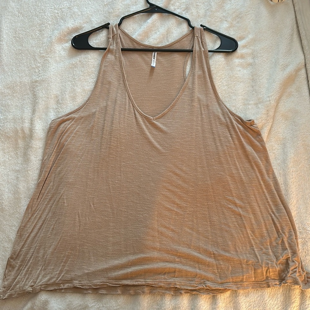 Tresics - Tan Racerback Tank